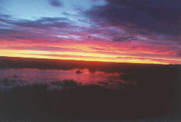 17 - Sunrise over the Pampas, at the 2nd gate in El Chacay