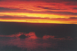 18 - Sunrise over the Pampas, at the 2nd gate in El Chacay
