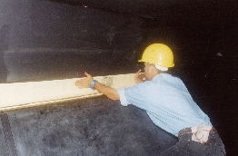 1.11 - Installing seal of aperture box - applying cloth